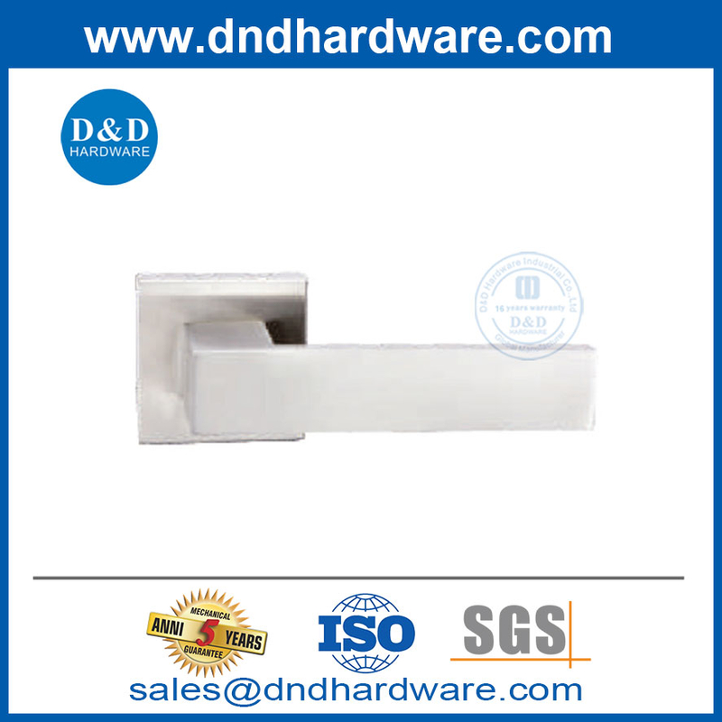สแตนเลสสตีลสี่เหลี่ยมกุหลาบท่อไม้ประตูไม้ก้านประตูที่จับ DDSH057