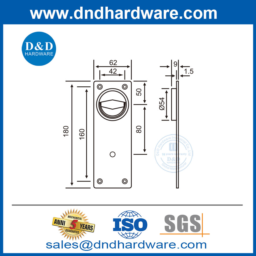 ที่จับเฟอร์นิเจอร์สเตนเลสสตีลทันสมัยสำหรับตู้เก็บตู้ DDFH016