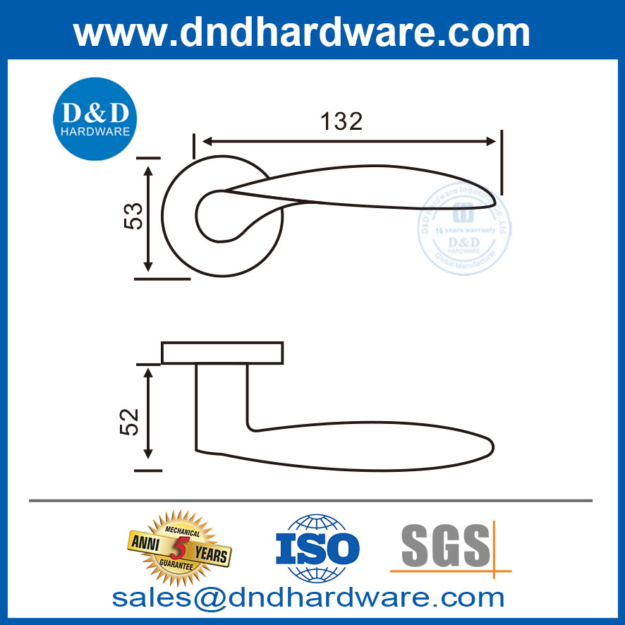 มือจับประตูสเตนเลสสตีลร่วมสมัยสำหรับช้อปปิ้ง Mall-DDSH026