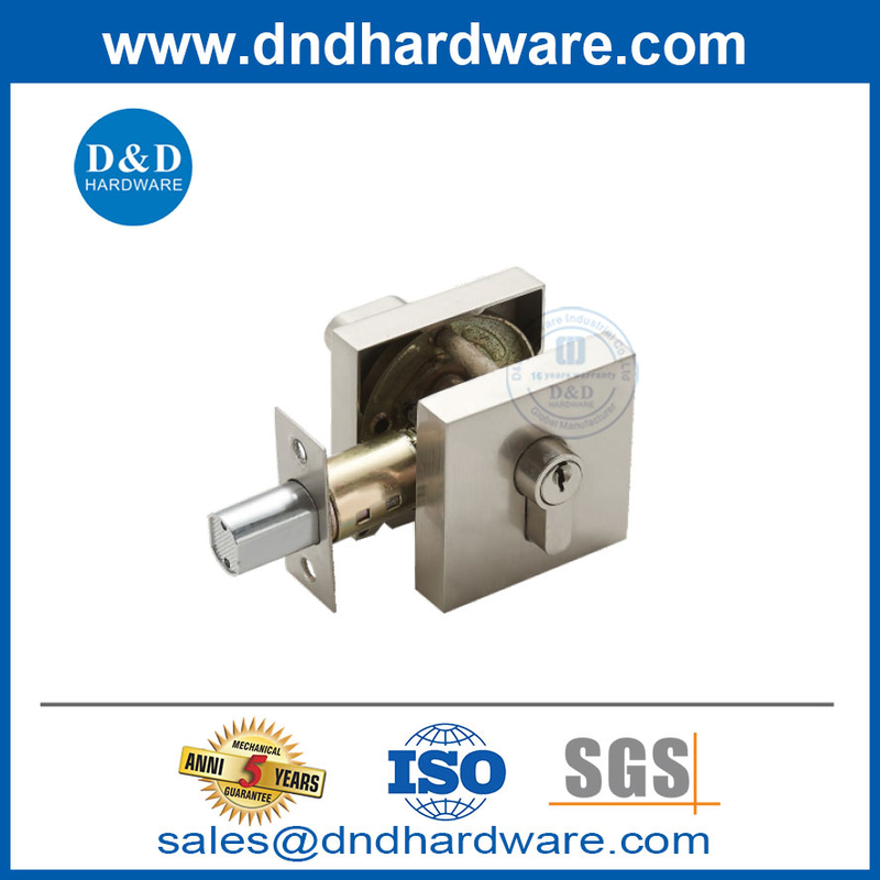 ประตูทางเข้าล็อคด้วย Deadbolt Zinc Alloy Double Cylinder Deadbolt Lock-DDLK021