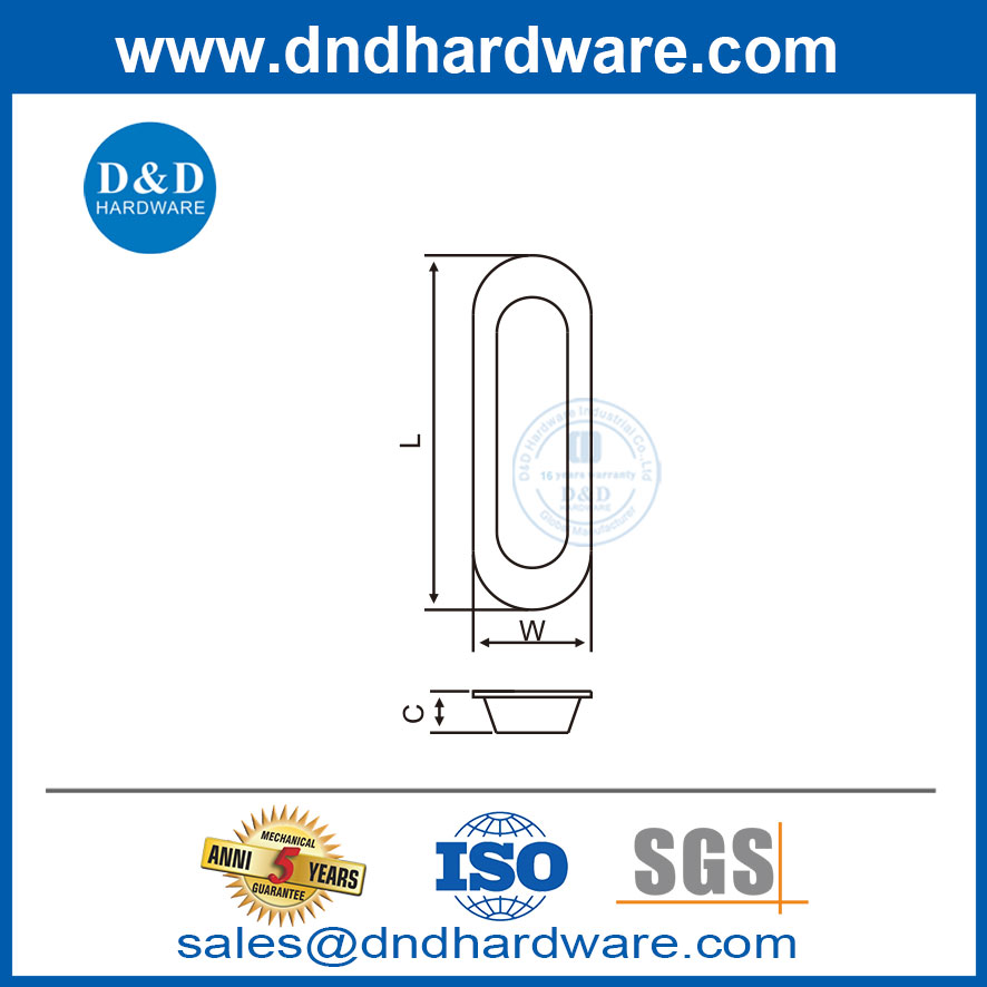 บ้านสแตนเลสสตีลห้องครัวเลื่อนประตูมือจับเฟอร์นิเจอร์ที่จับ DDFH073