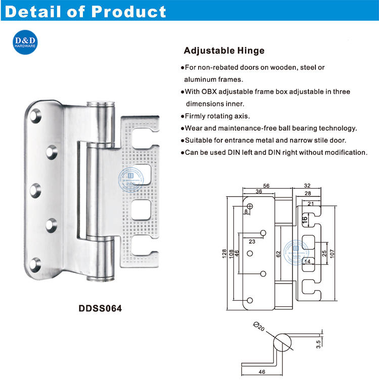 Engsel baja stainless 