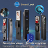 แอพอิเล็กทรอนิกส์ลายนิ้วมือไบโอเมตริกซ์แบบอัตโนมัติ Digital Safe Smart Door Lock-Ddel016