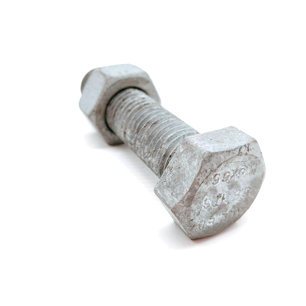 A394 Grado 2/5/8 de acero al carbono Dip Hex Galvanized Power Bolt