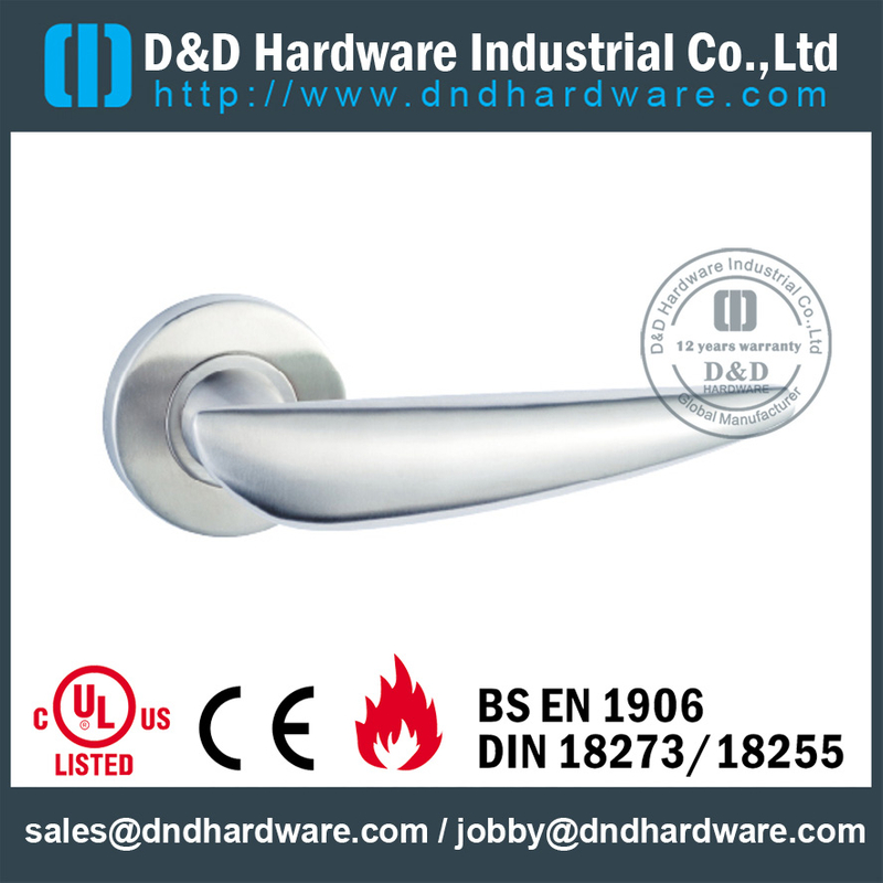 Puxador de porta maciço em aço inoxidável 304 para porta externa - DDSH168