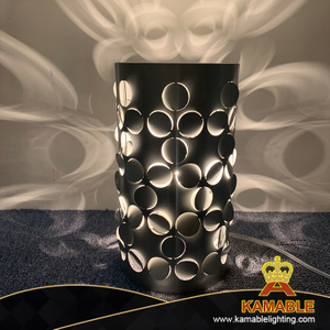 Новый дизайн, современный элегантный интерьер, декоративная серая цилиндрическая настольная лампа (KAW023)