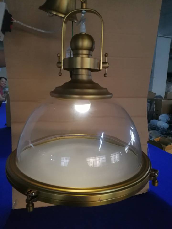 Золотой металлический интерьер декоративная промышленная подвесная лампа (KAC710G-C)