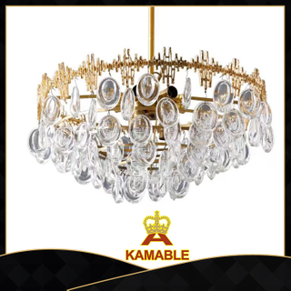 освещение гостиницы декоративное латунное кристаллический привесное (KP06314)
