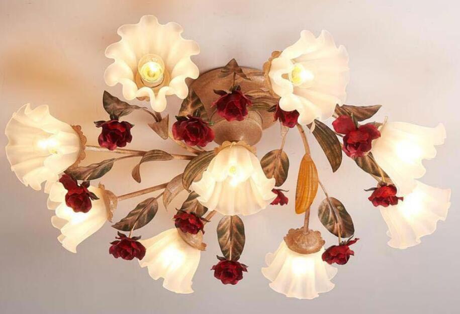 Люстра утюга современной розовой декоративной подвесной лампы (AT0247/6)