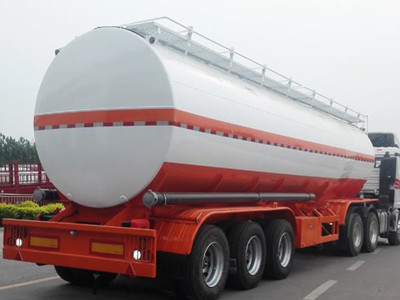 35CBM / 35000L Углеродный стальной топливный цистерна Полуприцеп для транспортировки нефти / дизельного топлива / сырой нефти