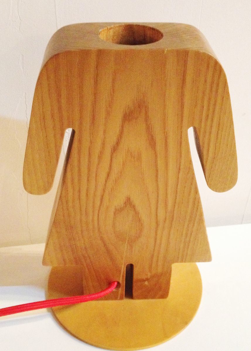 Настольная лампа из массива дерева нового дизайна для влюбленных - женский (LBMT-NUH)