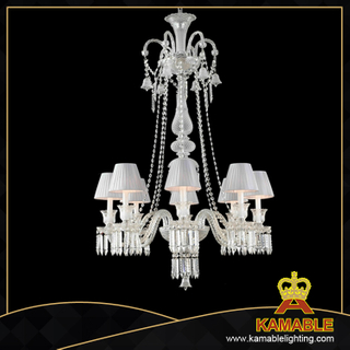 Хрустальные подвесные светильники в вестибюле отеля в традиционном стиле (KM-Z0726-8WS)