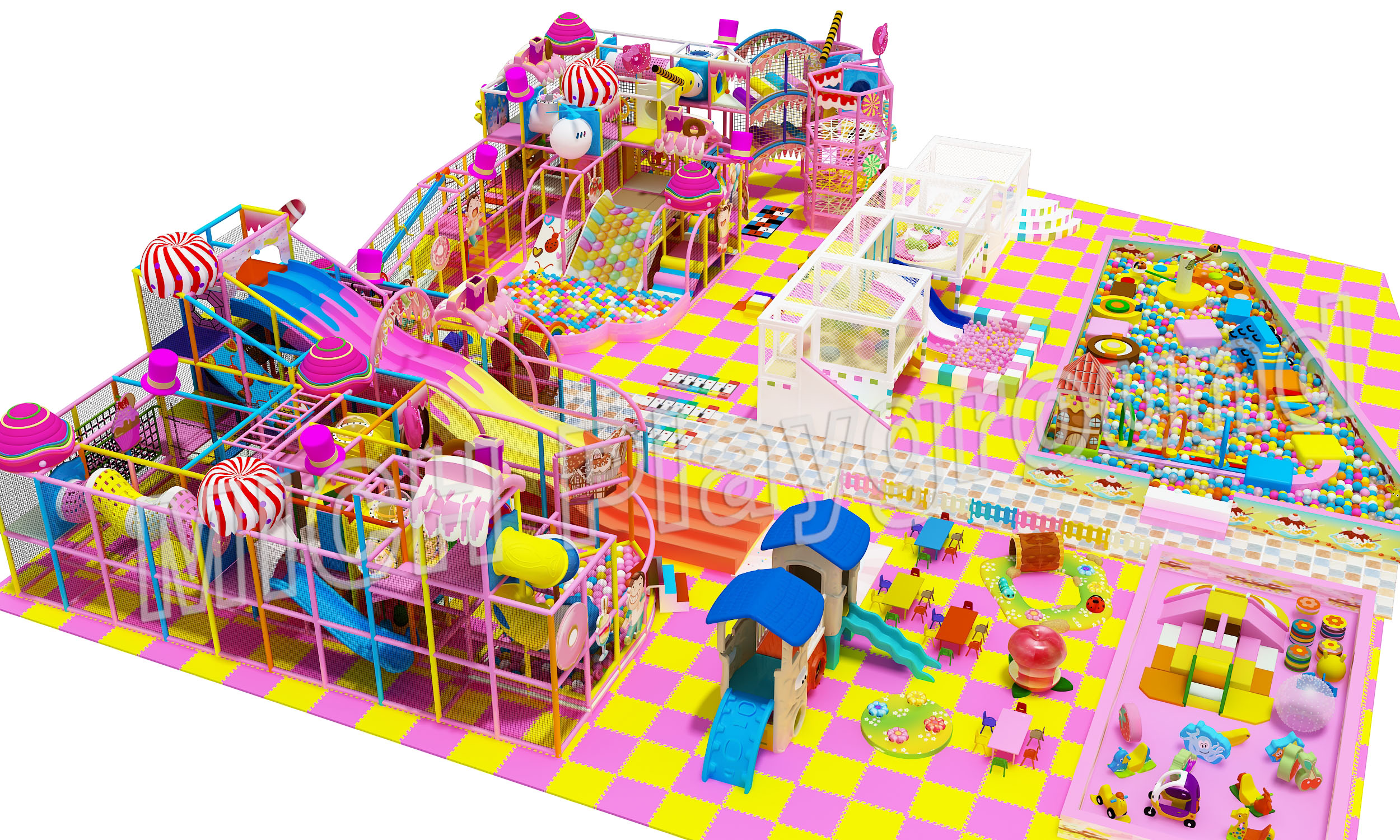 Candy thème Kids Indoor Playground
