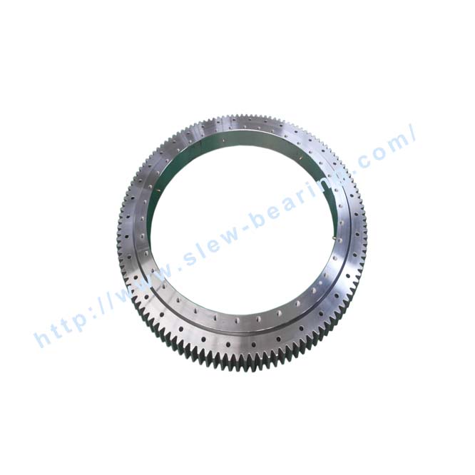 Rodamiento de anillo giratorio de bolas de contacto de cuatro puntos de una sola fila XZWD de China con rodamiento de placa giratoria de alta rotación de piñón