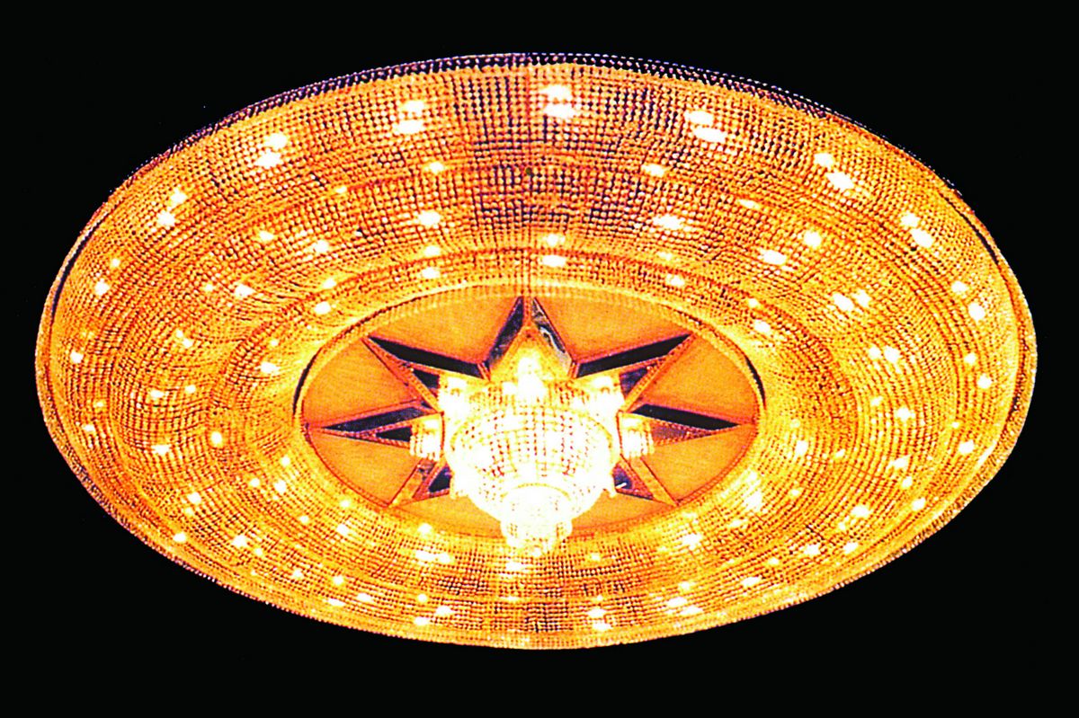 Хрустальный потолочный светильник в вестибюле отеля в блестящем стиле (YHc2220 L68)