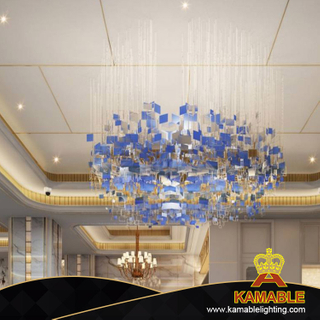 Индивидуальная стеклянная люстра Blue Hotel Lighting (KAC-02)
