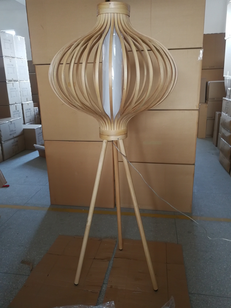 Домашняя декоративная деревянная напольная лампа (ML80160-1-600)
