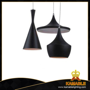 Черный алюминиевый внутренний декоративный промышленный подвесной светильник (UR1001-3)