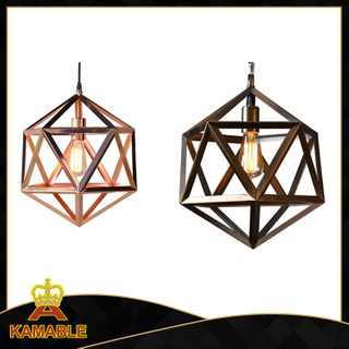 Современный декоративный медный подвесной светильник с шестигранной рамой (SG108S)