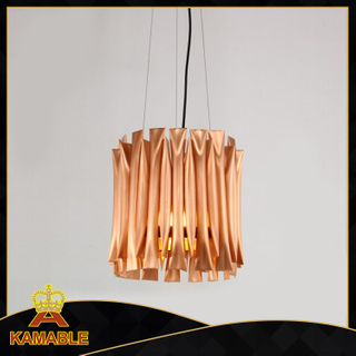Декоративный классический золотой стальной подвесной светильник для отеля (KAM0146P-1)