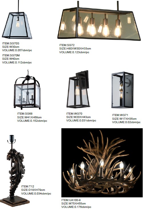 Стеклянная тень прозрачная декоративная промышленная подвесная лампа (SG72)