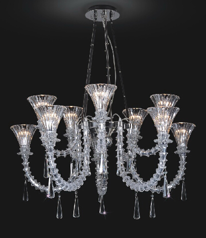 Lámpara de cristal del claro del estilo de Murano del hotel (40036-5+5)