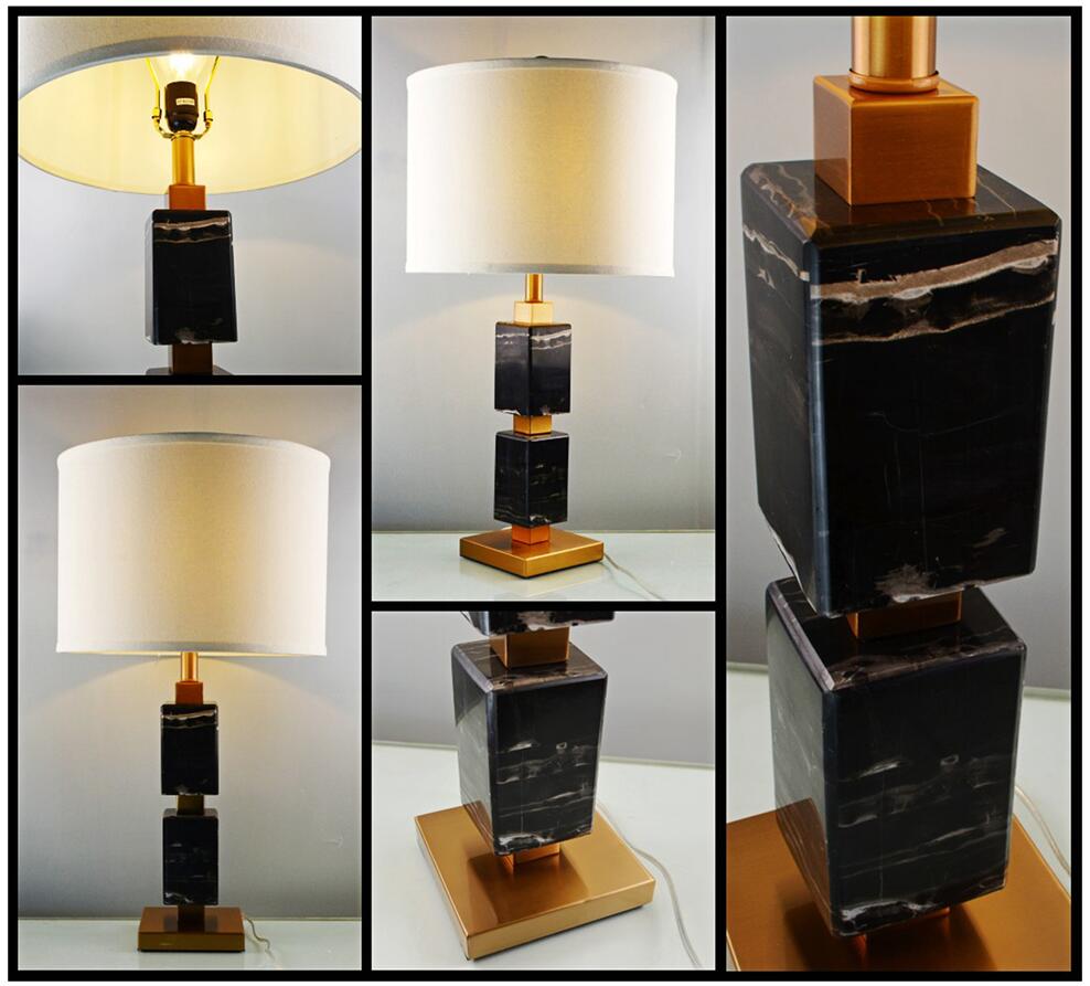 Роскошный высококачественный мраморный светильник, декоративный настольный светильник (TL3066)