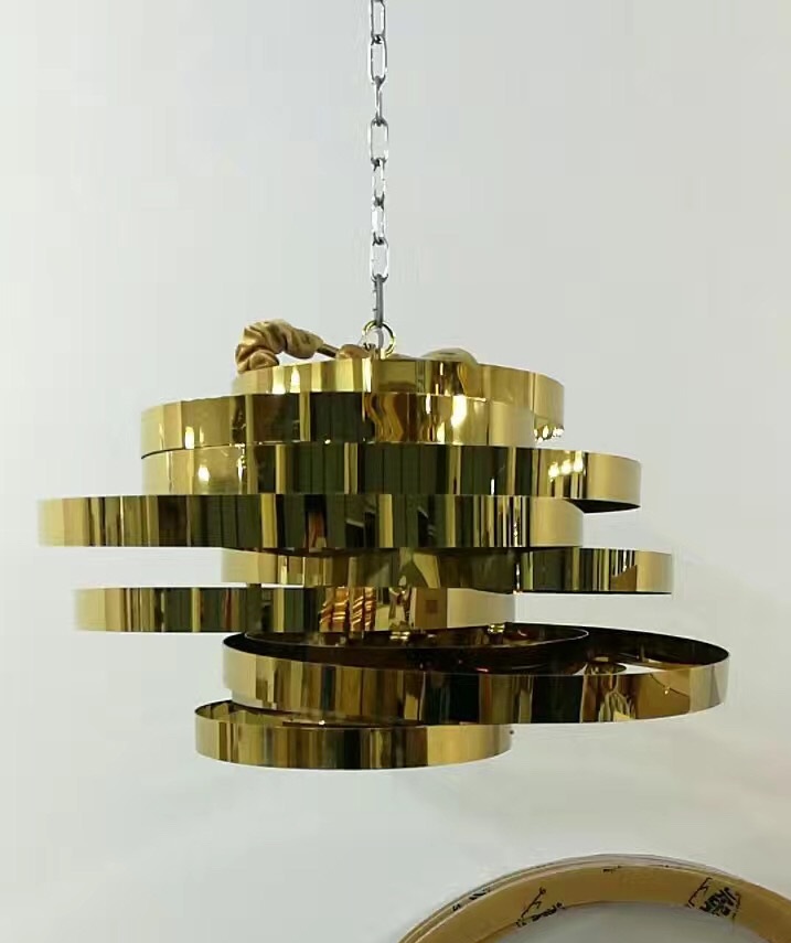 подвесной светильник из нержавеющей стали с современным декором (KAP17-008)