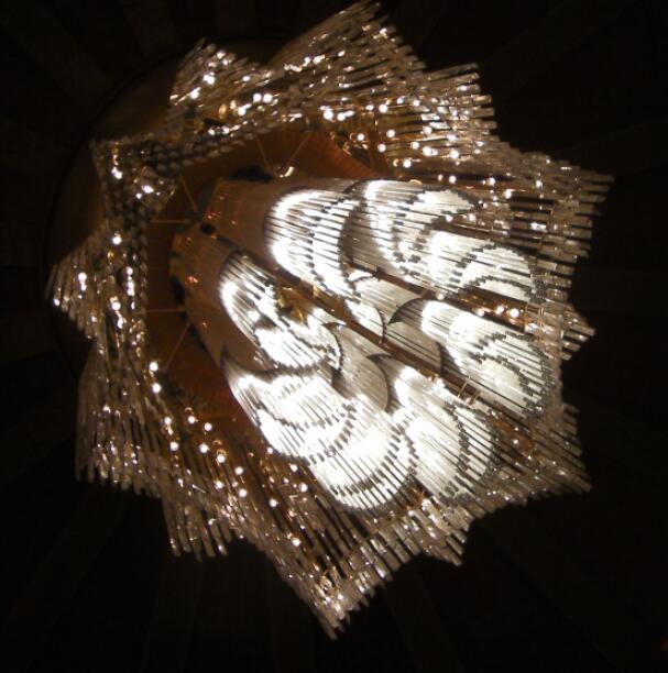 Украшение отеля большая люстра Crystal подвесной потолочный светильник (KAJ18009)