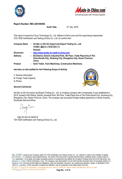 Отчет аудита TUV