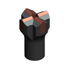 Top Hammer Threaded Cross Bits