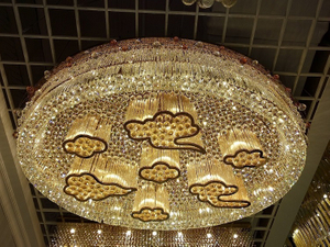 Канделябр потолочной лампы роскошной гостиницы (KA0524)