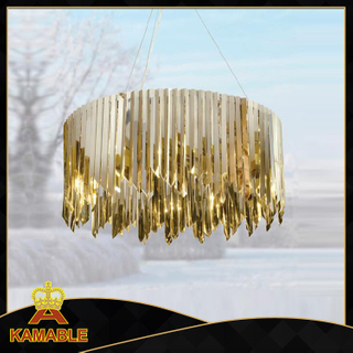 Современный подвесной светильник для ресторана из нержавеющей стали с золотым покрытием (KAP17-009)