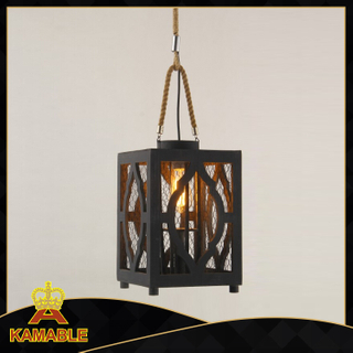 Декоративный современный подвесной светильник из дерева в стиле внутреннего фонаря (KW0242P)