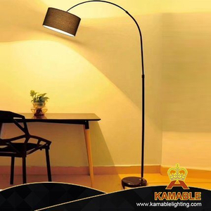 Рекламный крытый современный декоративный мраморный напольный светильник из железа (MLKA1022)