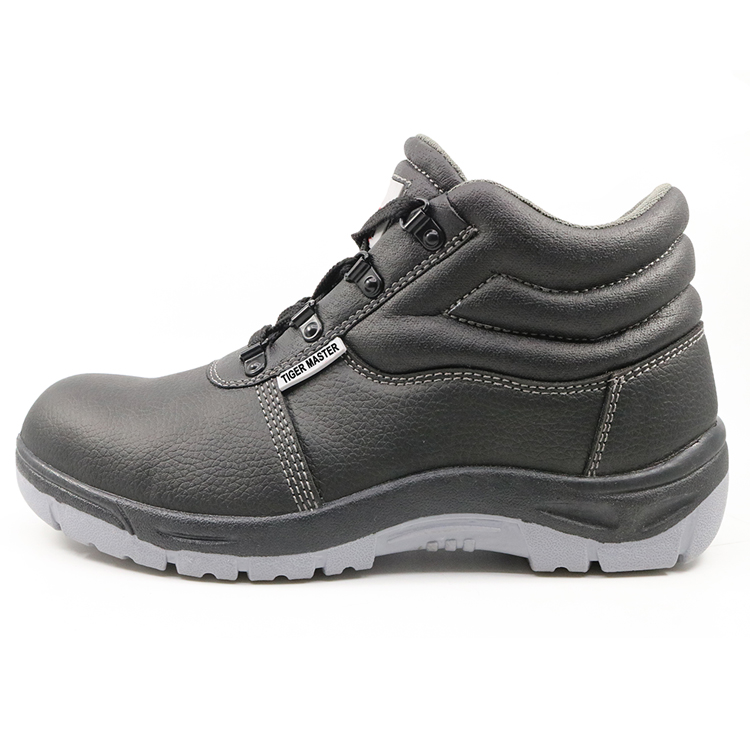 HS1016 cheap pvc injection steel toe safety boots shoes for men