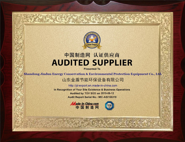 Certified by TUV Co, Shandong Jindun Equipment Co