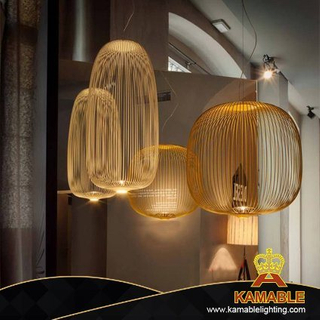 Подвесной светильник из бамбука в китайском стиле (KAMM013)