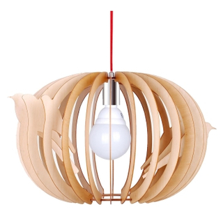 Внутренний овальный фонарь Декоративный деревянный современный подвесной светильник (LBMP-NL)