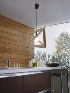Luces pendientes modernas de madera de interior decorativas del diseño triangular (MD20014-1)
