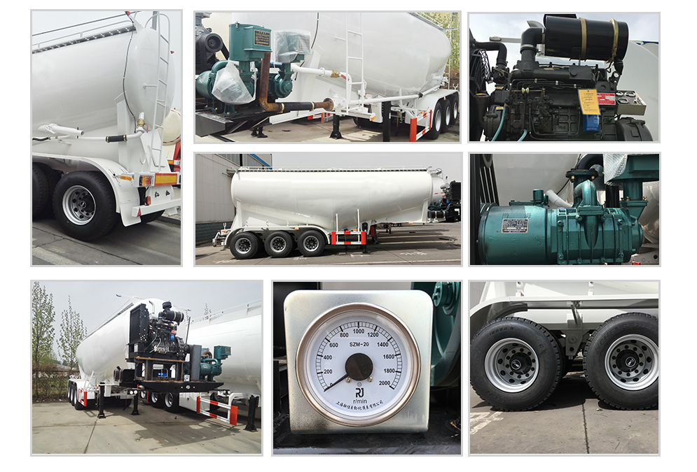 Цементный танковый трейлер