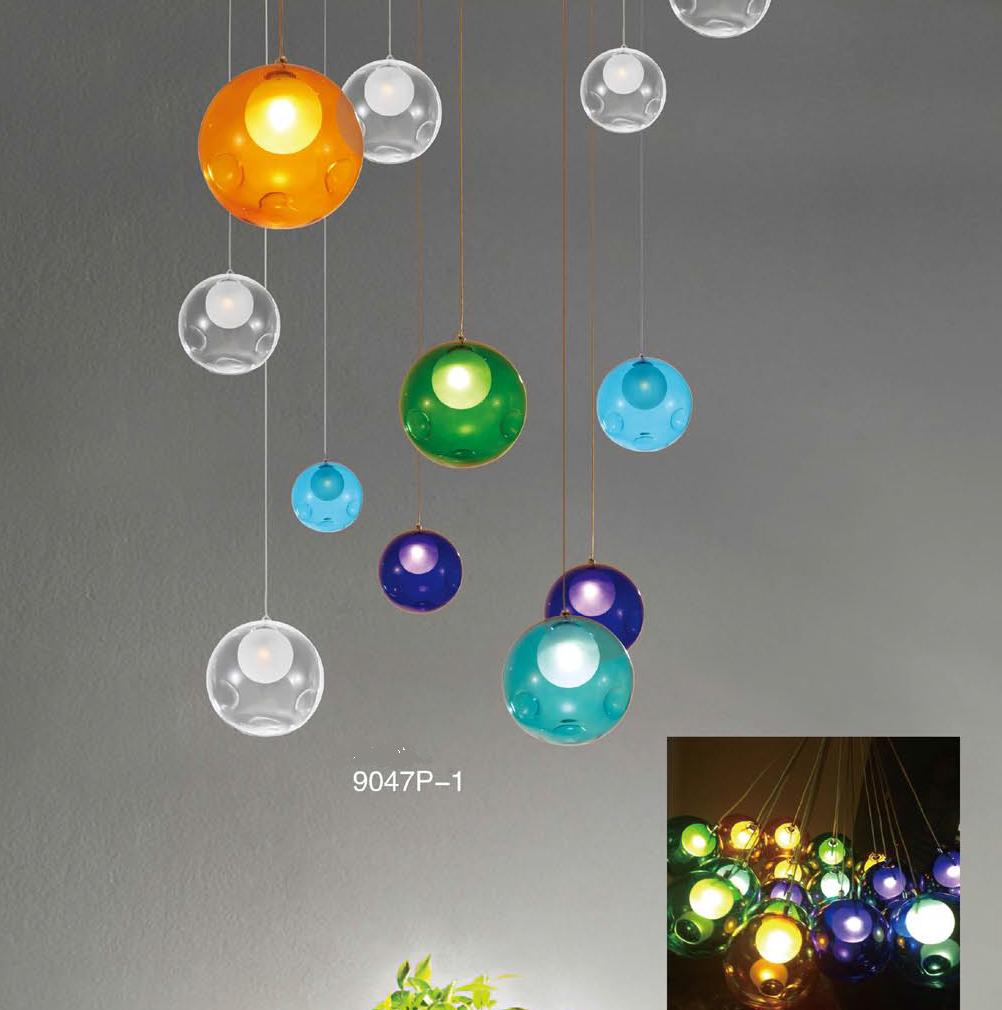 Декоративные современные интерьерные подвесные светильники из матового белого стекла (MD10570-37-150) 
