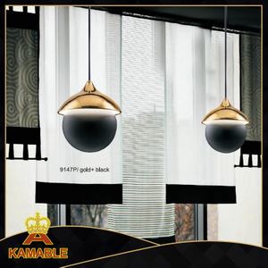 Современная столовая железный золотой черный подвесной светильник (KA9147P/G+B)