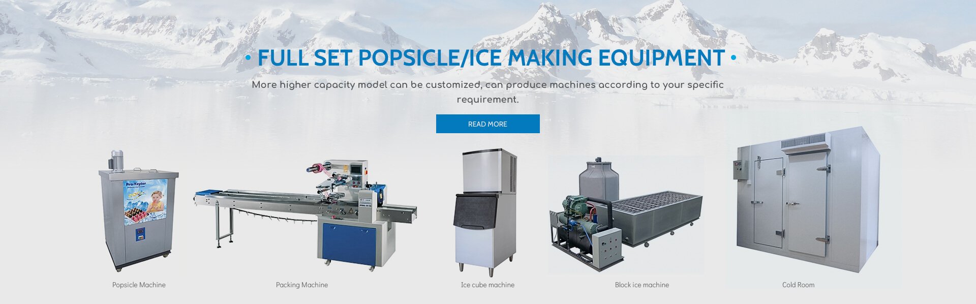 FULL SET POPSICLE/ICE MAKING EQUIPMENT