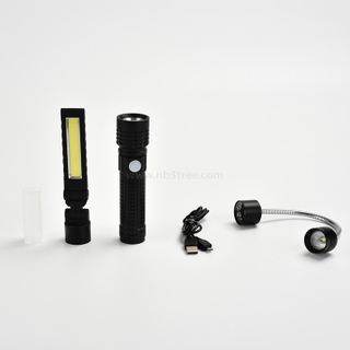 3-in-1 Multi-function Rechargeable Combination Flashlight