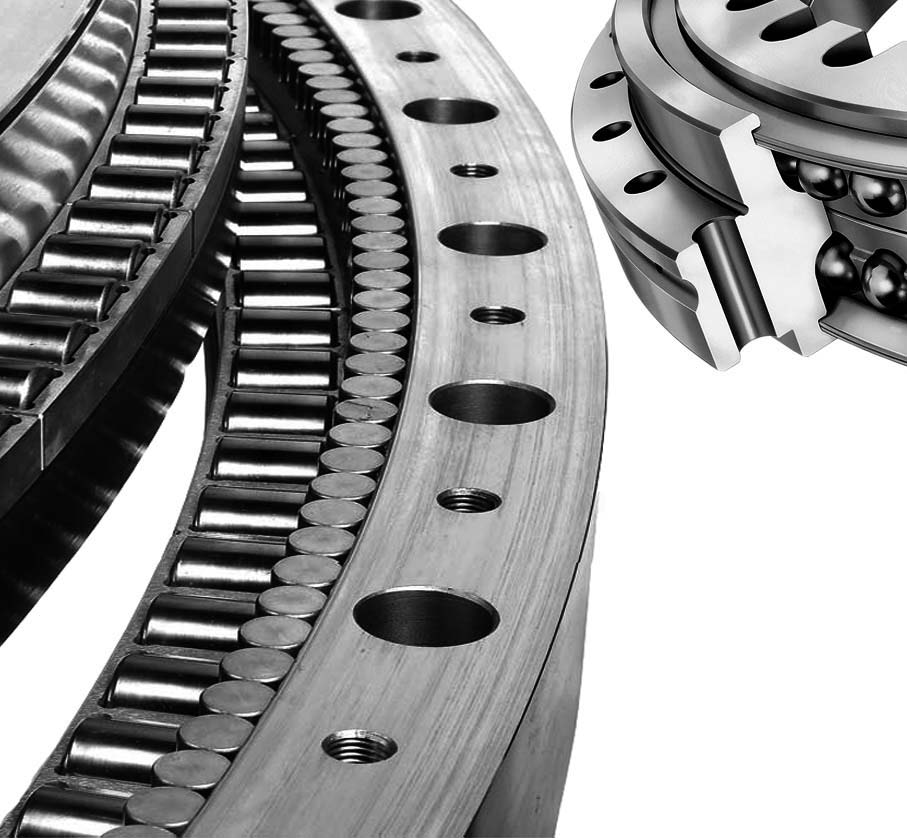 Small Light Pedestal Crane Four Point Contact Ball Slewing Ring Bearing