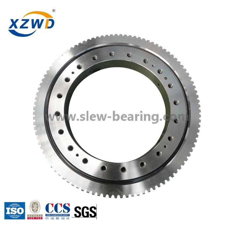 Alta calidad Xuzhou Wanda rodamiento de anillo de giro de una hilera de rodillos cruzados (serie HJ) engranaje interno