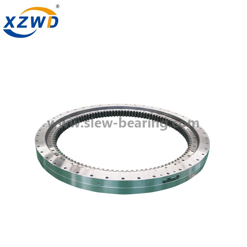 Cojinete de anillo giratorio de bolas de doble fila con engranaje externo para grúa giratoria