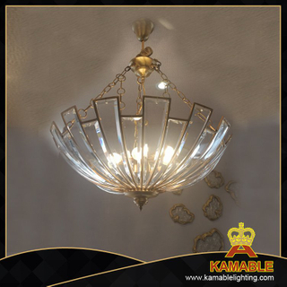 Гостиничный декоративный стеклянный подвесной светильник из латуни (KA787878)