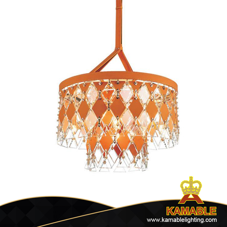 Современный кожаный подвесной светильник Crystal (KAG5752-D850)